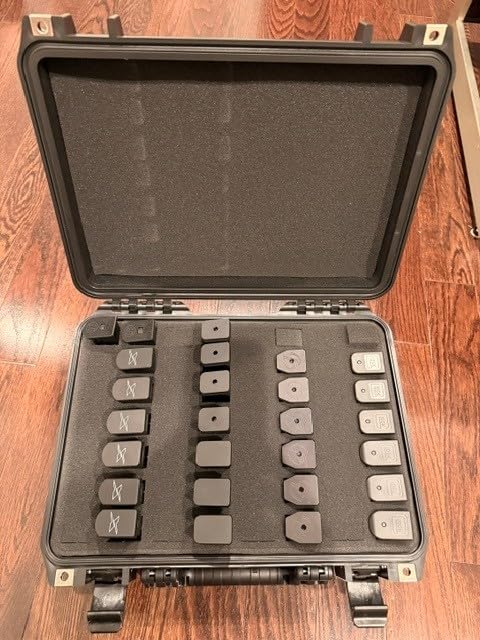 CASEMATIX Pistol Magazine Storage Case - TSA Approved Waterproof Gun Magazine Storage for 9mm Magazines and Pistol Clips - Ultra Durable Ammo Storage with Reinforced Padlock Holes customer photo 1