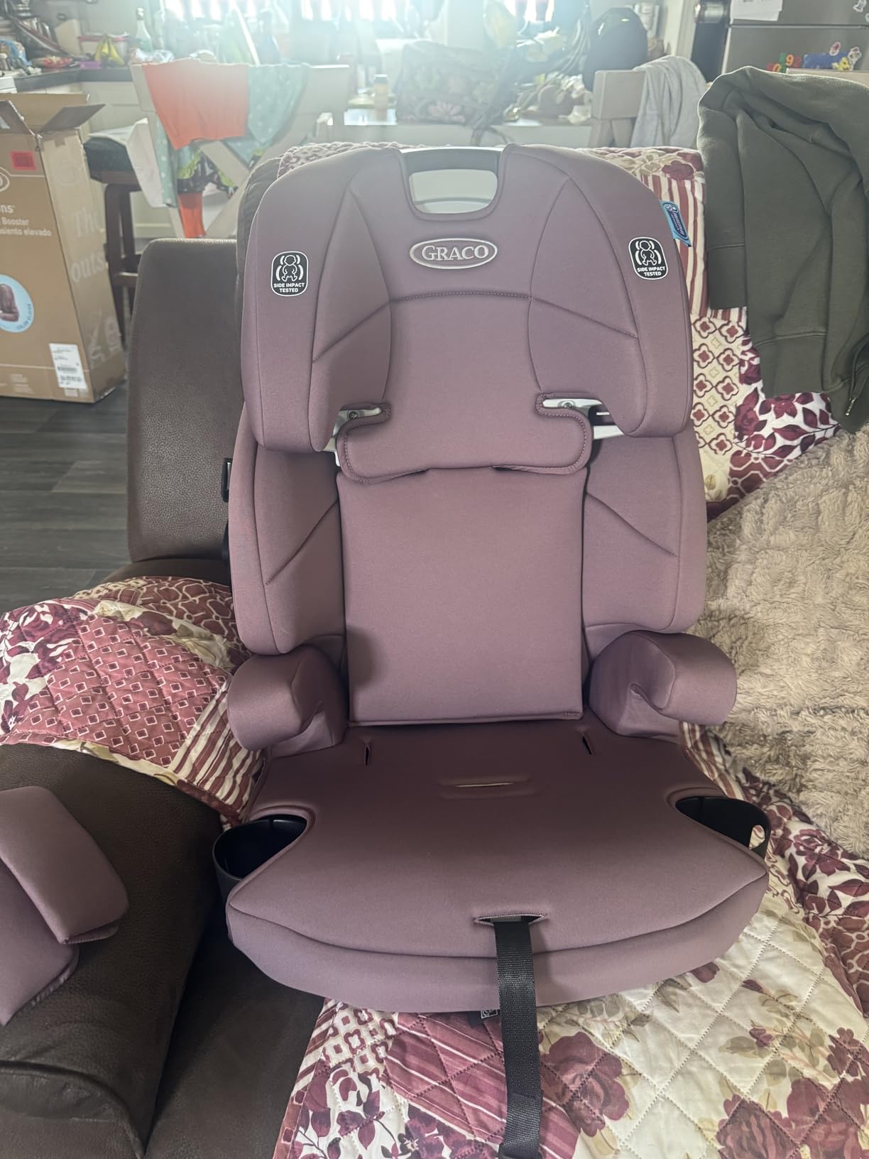 Graco Tranzitions 3-in-1 Harness Booster Car Seat, Forward Facing Car Seat, Highback, to Backless Booster, Eloise customer photo 1