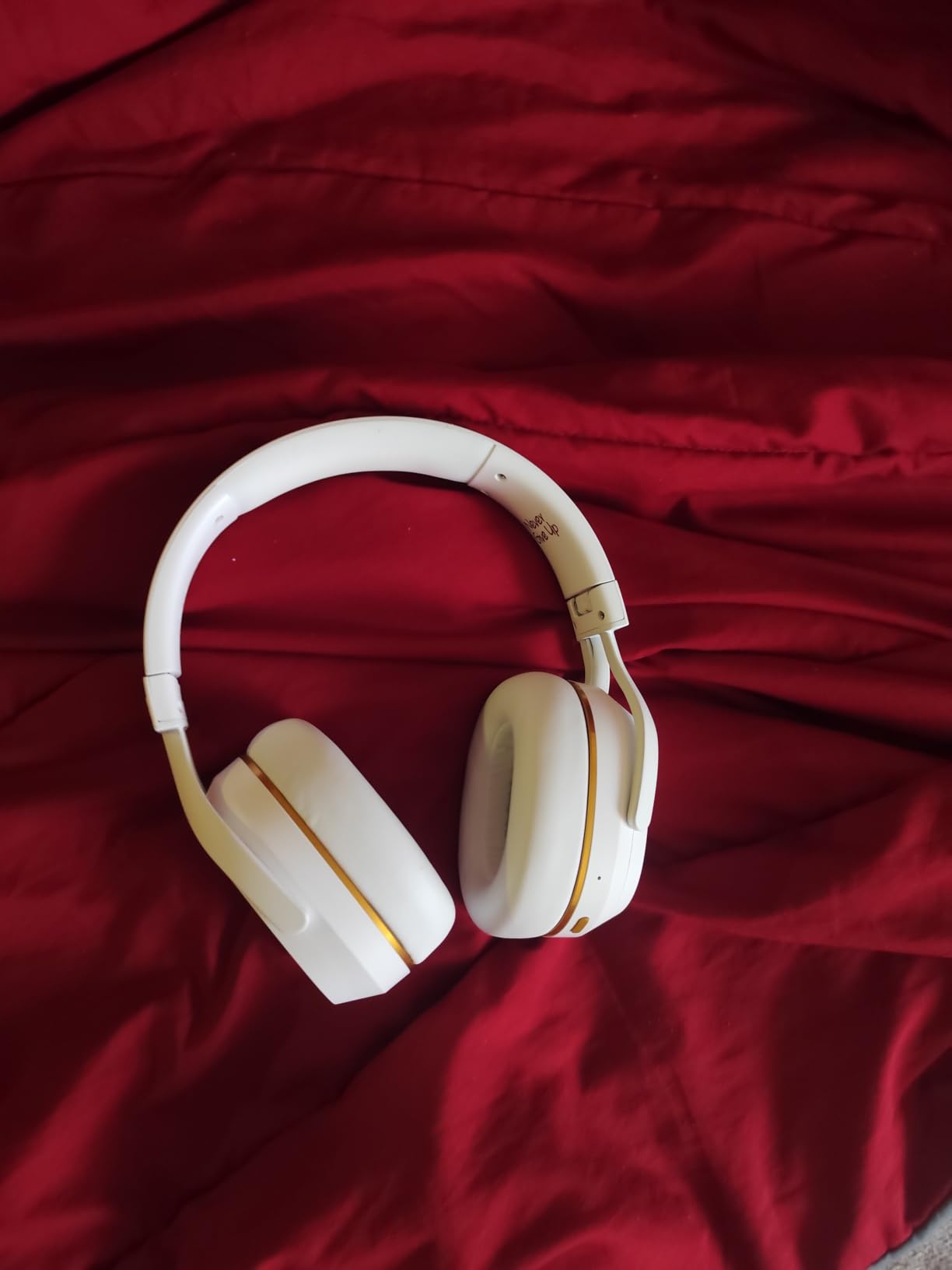 BlueAnt Pump X Wireless Over-Ear Headphones, Bluetooth, Powerful Bass, ANC & Transparency Mode, Interchangeable Ear Cups - Black/Gold customer photo 1