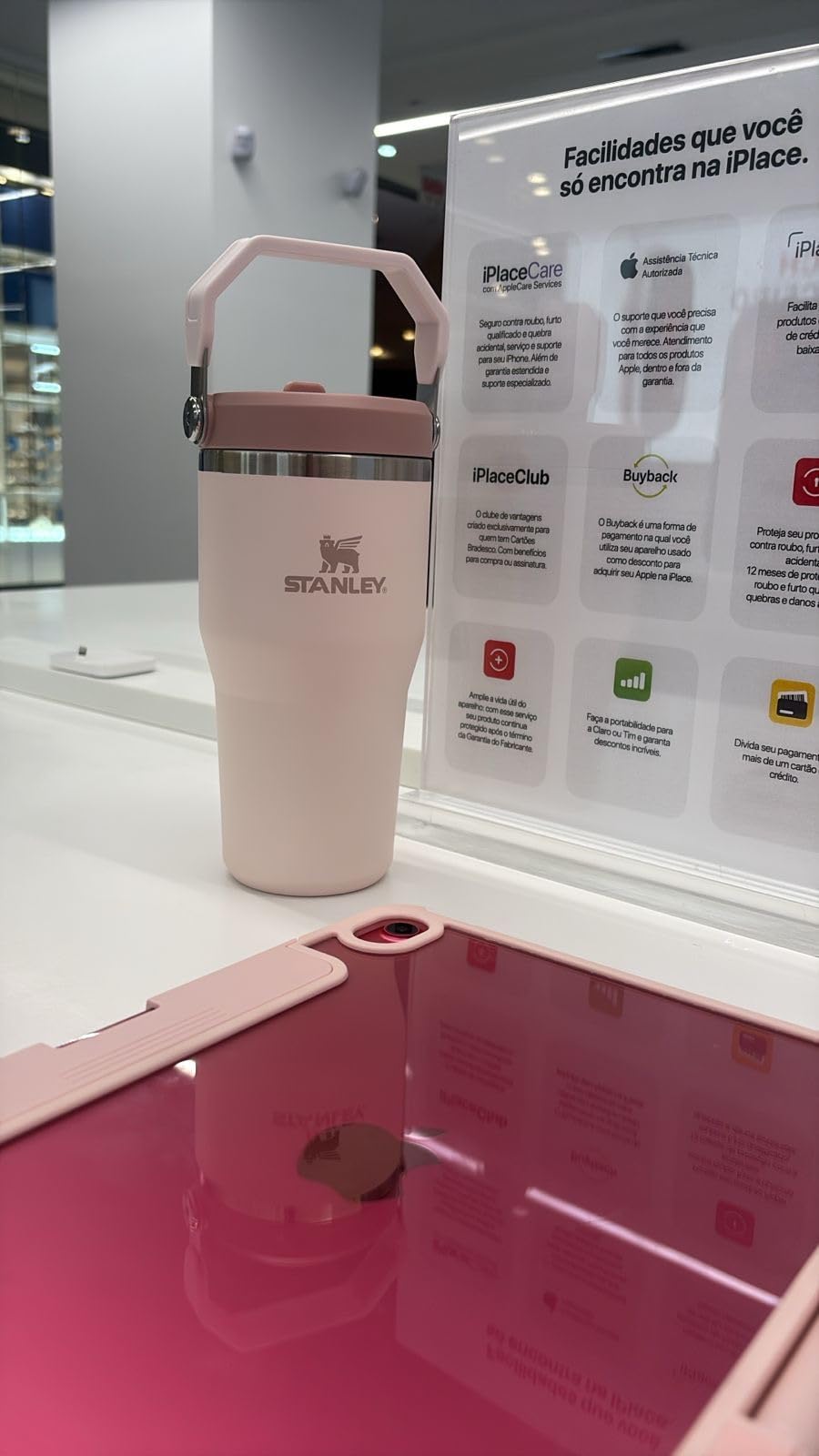 STANLEY IceFlow 2.0 Flip Straw Tumbler with Handle 20 oz | Twist On Lid and Flip Up Straw | Leak Resistant Water Bottle | Insulated Stainless Steel | BPA-Free | Rose Quartz customer photo 1