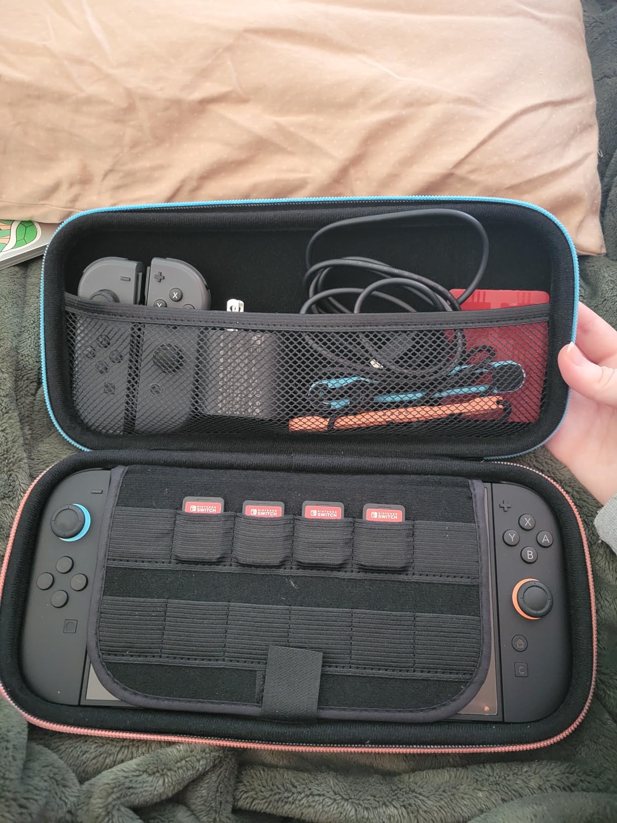 ivoler Carrying Case for Nintendo Switch 2 Model (2025), Portable Hard Shell Pouch Carrying Travel Game Bag for Nintendo Switch 2 Accessories Holds 12 Game Cartridge (Black) customer photo 1