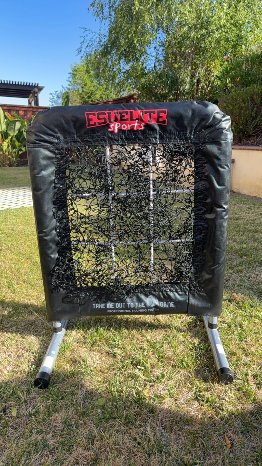Heavy-Duty 9 Hole Pro Style Baseball & Softball Pitching Net with Strike Zone Target - Adjustable Portable Design customer photo 1