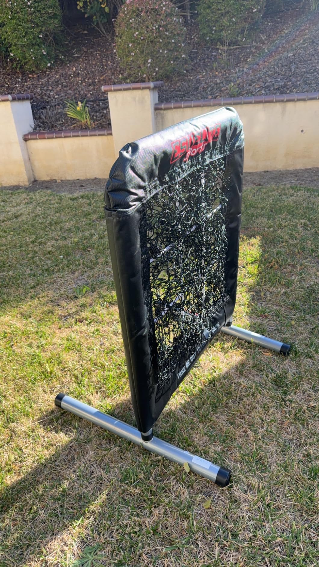 Heavy-Duty 9 Hole Pro Style Baseball & Softball Pitching Net with Strike Zone Target - Adjustable Portable Design customer photo 2