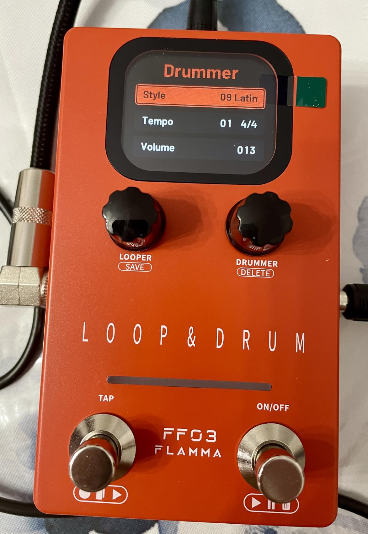 FLAMMA Looper Guitar Pedal, FF01 Looper Pedal with 40 Slots 160 Mins Looping Time, Stereo Guitar Loop Pedals with Screen for Electric Guitar/Bass, Fade Out, USB Data Management customer photo 2