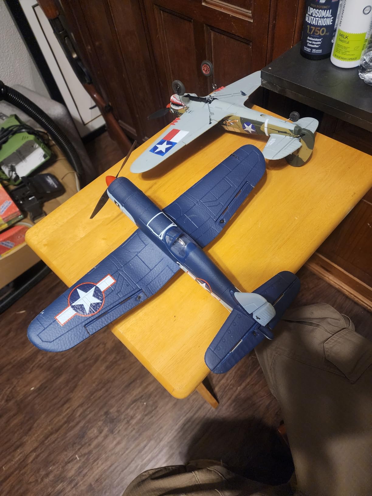 volantexrc RC Plane, 4 Channel Remote Control Airplane Fighter P40 with Aileron, 6-Axis Gyro, Aerobatics for Adults customer photo 1