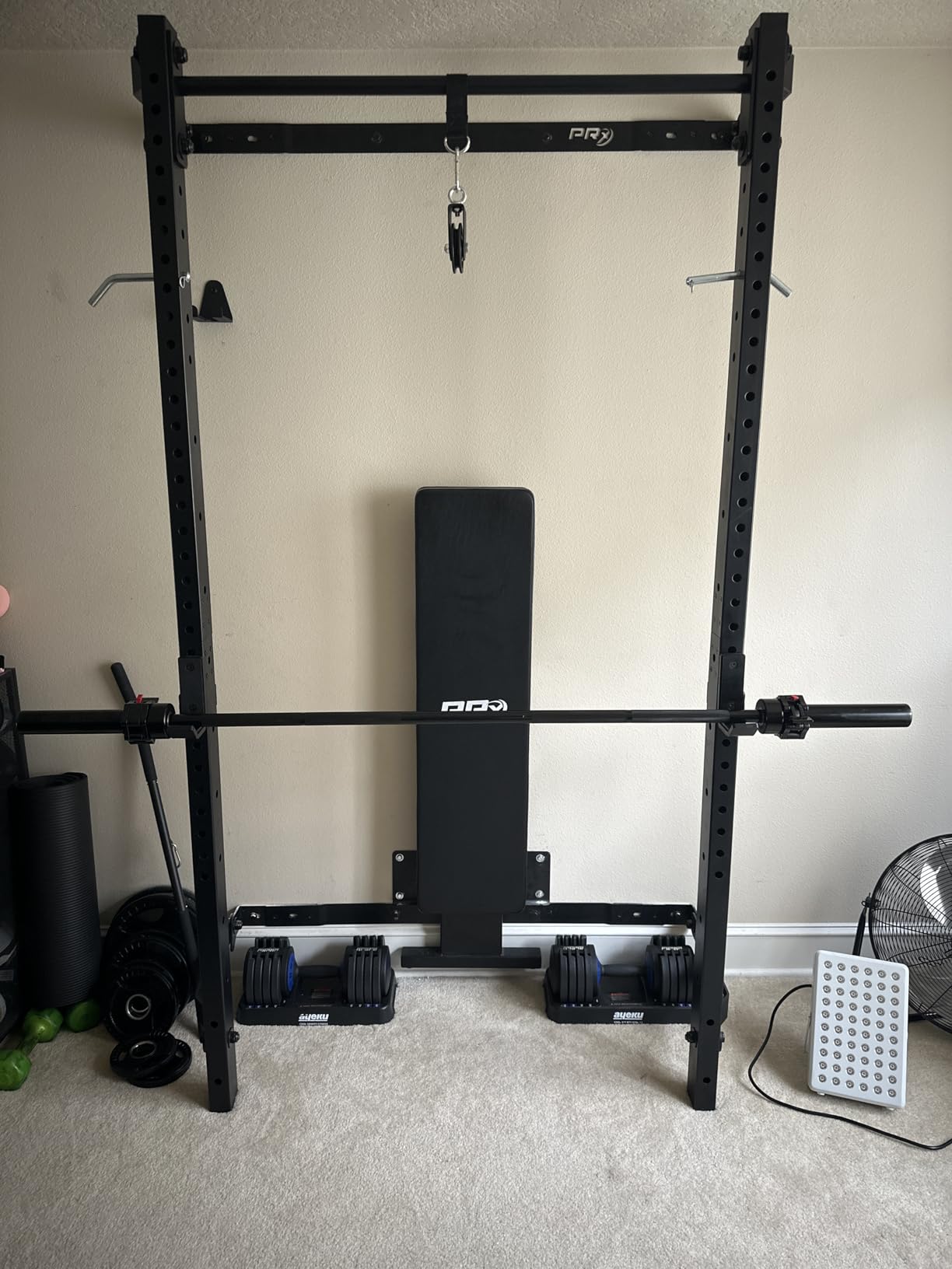 RitFit Barbell Weight Set - 4/6FT Olympic Barbell with Weight Plates (55-115LB Total) - Weightlifting Equipment for Squats, Curls, Deadlifts, Presses, Hip Thrusts customer photo 1