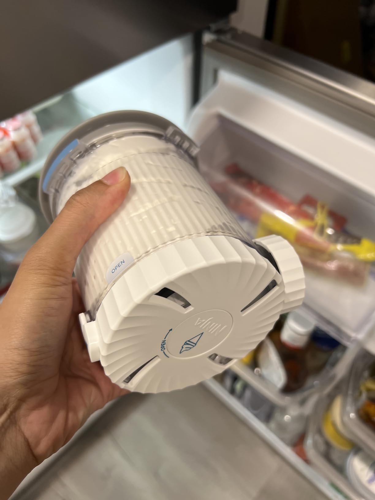 Ninja Swirl by CREAMi Pints and Lids - 2 Pack, Compatible with NC700 Series Ninja Swirl Ice Cream & Soft Serve Makers, BPA-Free & Dishwasher Safe, Grey Lids, XSK7PNTLD2 customer photo 1