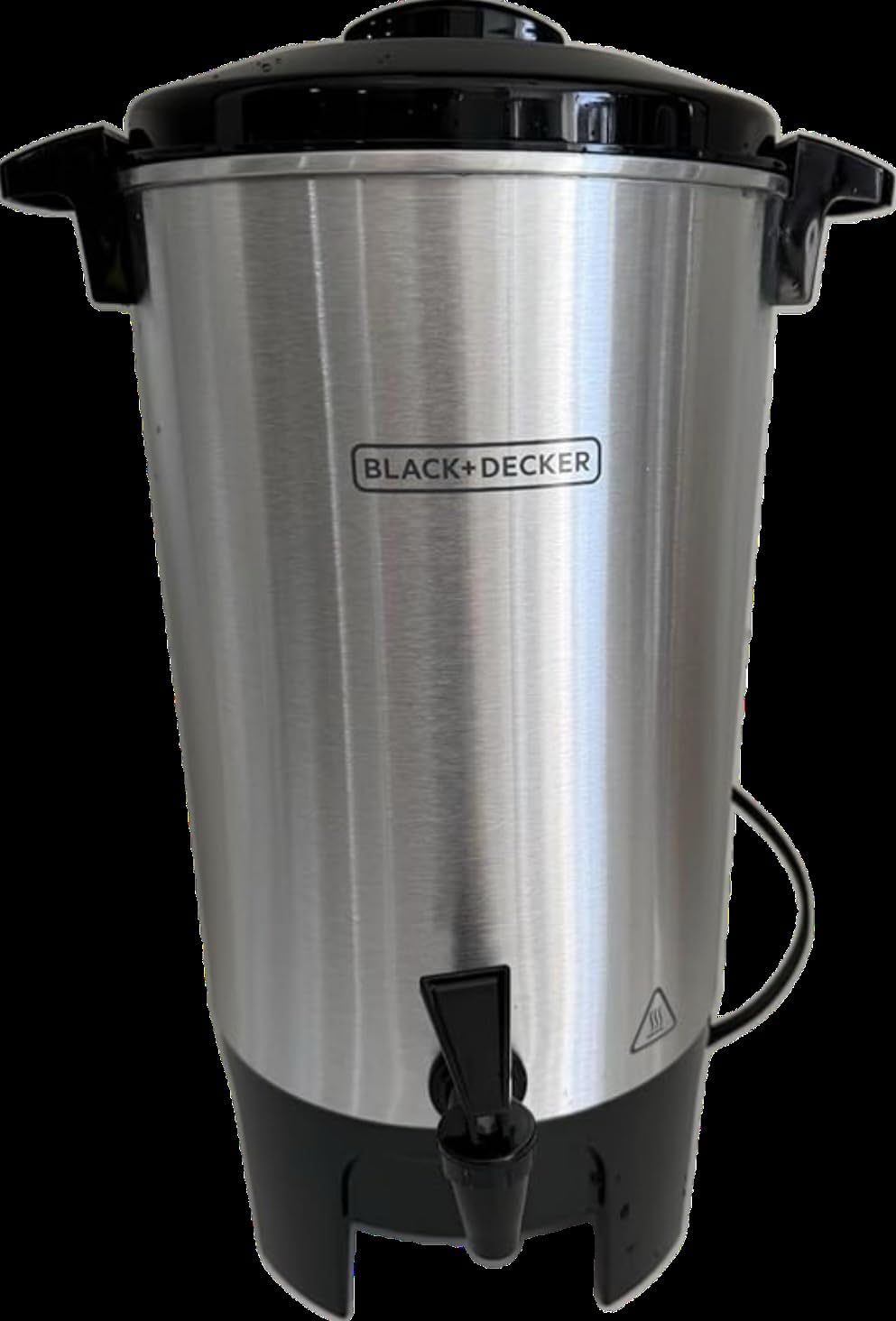 BLACK+DECKER 40 Cup Coffee Urn, Fast Brewing, Aluminum, Keep Warm Function, Heat Resistant Handles, Indicator Light customer photo 1