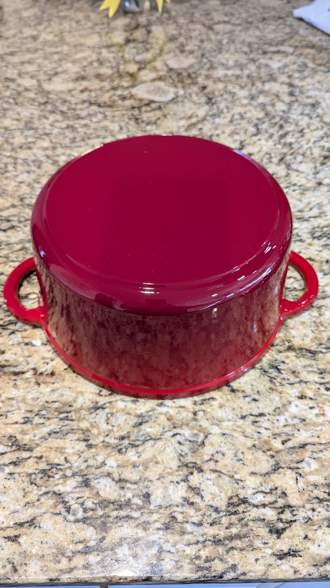 Enameled Cast Iron Dutch Oven - Umite Chef 5QT Pot with Lid & Cotton Potholders - Heavy-Duty Cookware for Bread Baking, Braising, Stews, Roasting(Cream White) customer photo 2