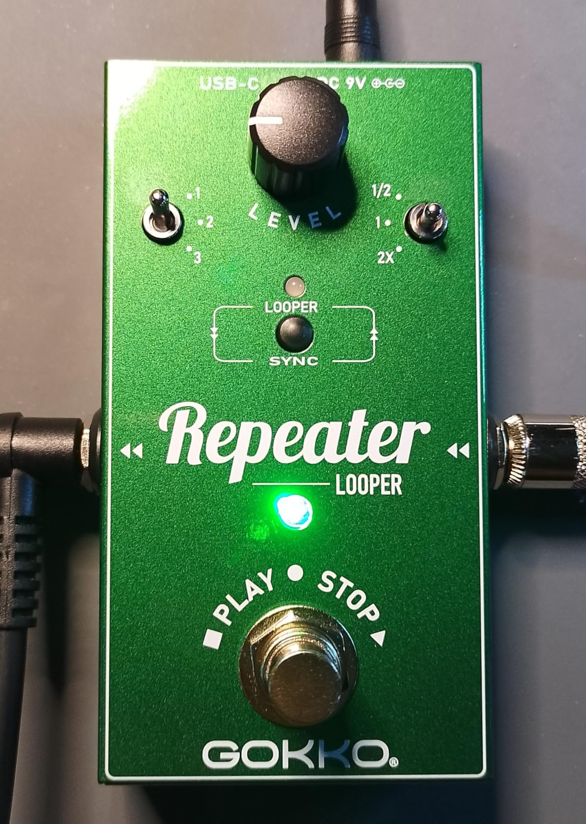 GOKKO GK-27 Repeater Looper Guitar Pedal, 10-Minute Guitar Loop Pedal for Electric Guitar, Loop Station Pedal with Unlimited Overdubs, Undo Redo, Auto Loop Memory, True Bypass customer photo 1