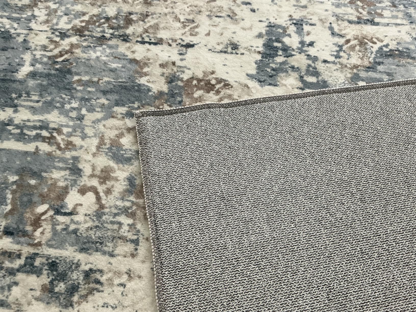 XLUEZ 8x10 Area Rugs for Living Room, Washable Modern Abstract Large Area Rug Neutral Soft Non Slip Kids Rug Stain Resistant Indoor Carpet for Bedroom Nursery Dining Children's Room(Blue, 8'x10') customer photo 2
