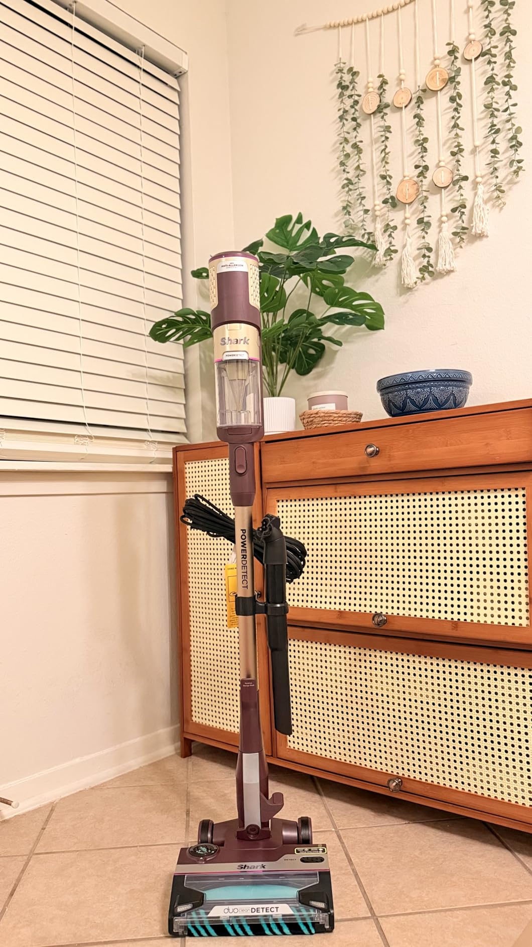 PowerDetect | Corded Stick Vacuum Cleaner for Carpet & Hard Floors | Lightweight Hand Vacuum for Pet Hair with DuoClean | Self-Cleaning Brushroll | HEPA | 3 Attachments | Purple | HZ4001AMZ customer photo 1