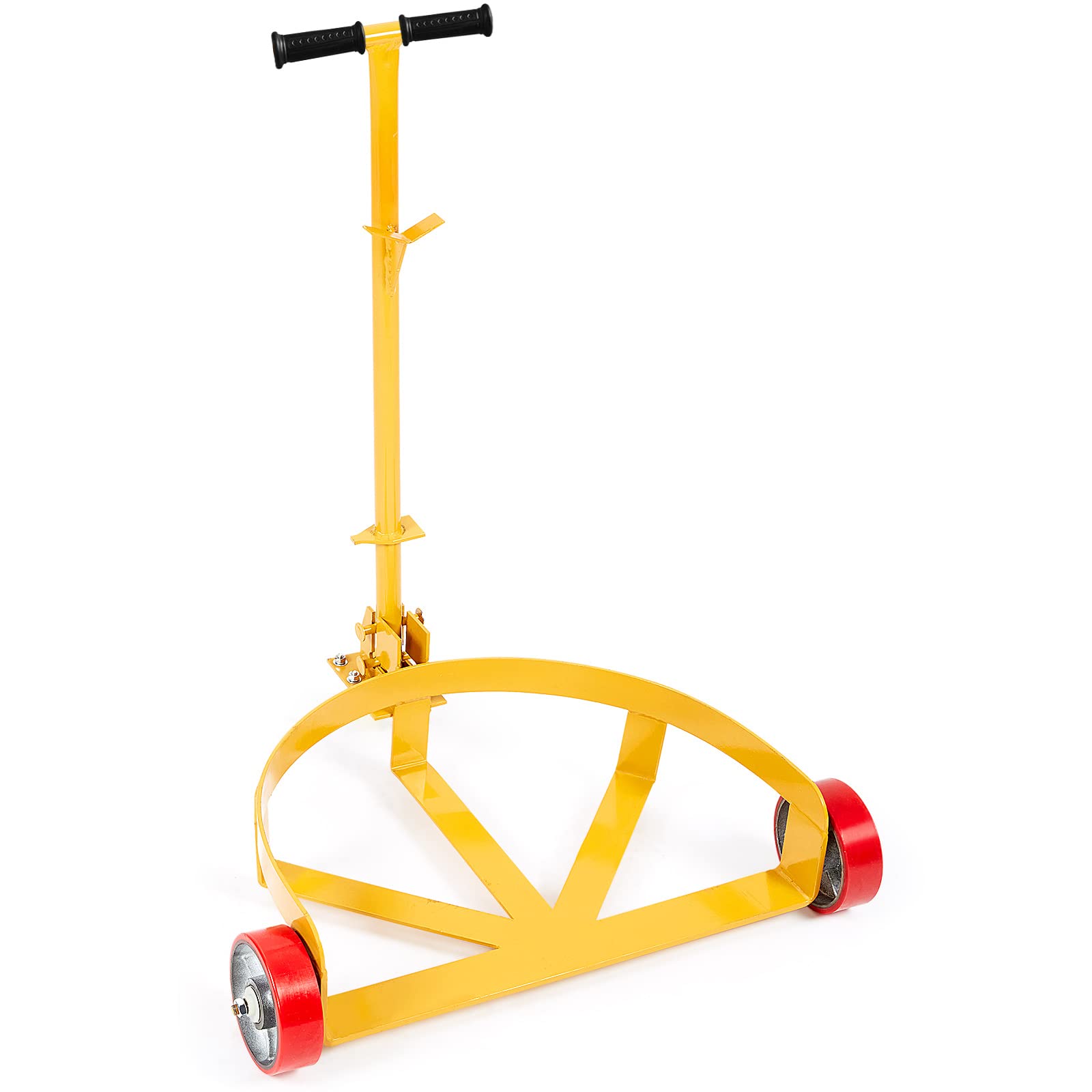 VEVOR 55 Gallon Drum Dolly, 1,200 Pounds Capacity Oil Drum Cart with 3 Smooth-Rolling Wheels and Labor-Saving Handle, Heavy Duty Q235 Steel Barrel Drum Dollies for Garages Warehouse Workshop customer photo 1