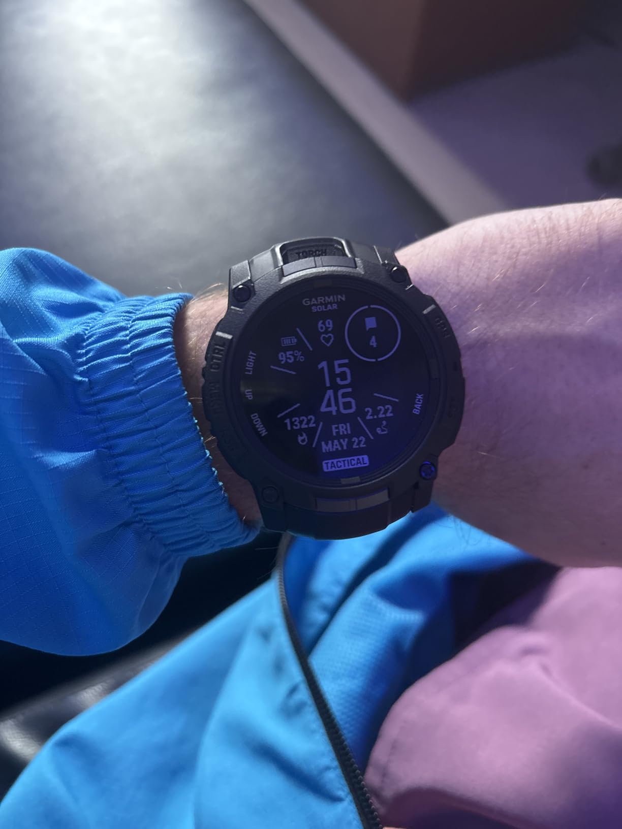 Garmin Instinct® 3 Tactical Edition, 45mm, Solar Charged Display, Rugged Outdoor GPS Smartwatch customer photo 1