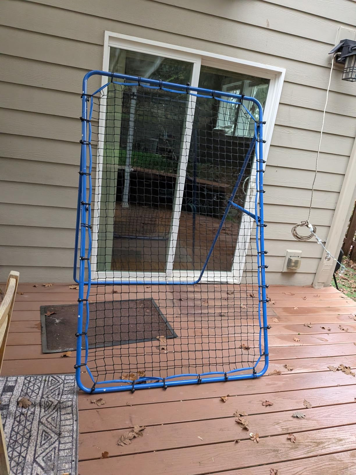 Volleyball Lacrosse Rebound Net Pro, WINTHAI Lacrosse Rebounder for Backyard, 7x4FT/6x4FT/4x4FT Bounce Back Net with Target Strike Zone, Easy Quick Setup, Volleyball Baseball Softball Soccer Training customer photo 1