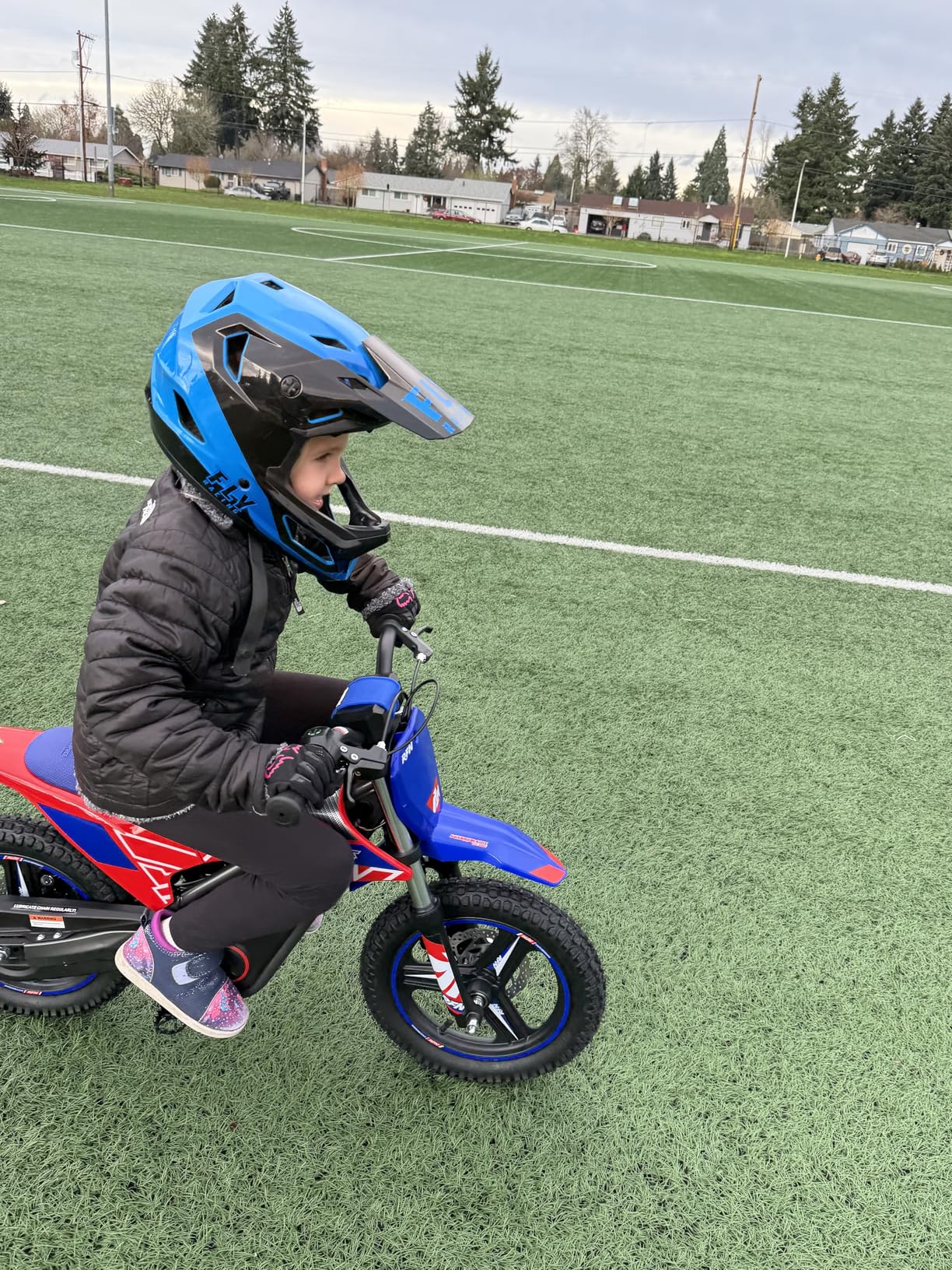 RFN SX-E350 36V Electric Bike, 500W Electric Motorcycle 18.6 mph Max Speed & 11.2 Mile Range, 3-Speed Electric-Dirt-Bike for Kids Ages 4-8 customer photo 1