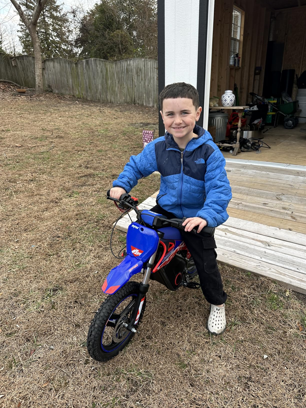 RFN SX-E350 36V Electric Bike, 500W Electric Motorcycle 18.6 mph Max Speed & 11.2 Mile Range, 3-Speed Electric-Dirt-Bike for Kids Ages 4-8 customer photo 2