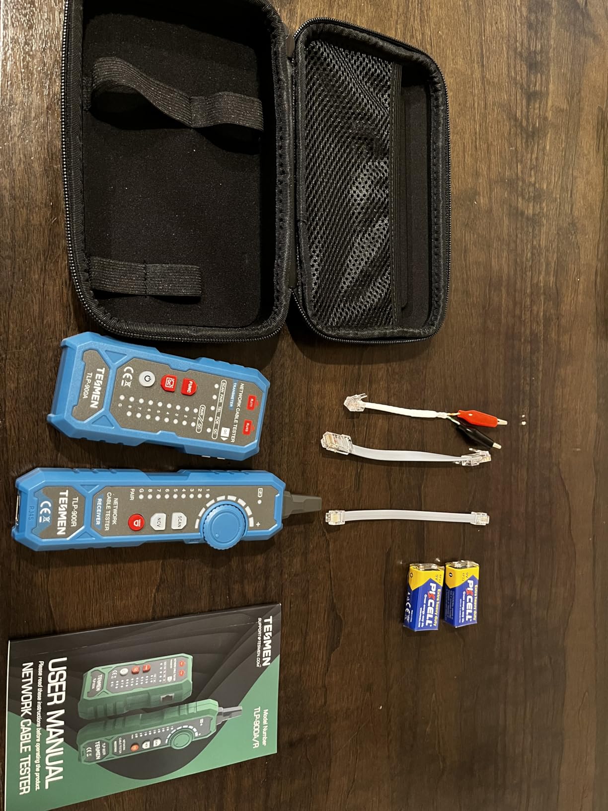 TESMEN TLP-900AR Network Cable Tester, RJ11 RJ45, for CAT5/6/POE/STP, Multi-function Cable Tracer with Pairing, Continuity, QC&NCV, Suitable for Ethernet, Telephone, Wire maintenance and sorting-Green customer photo 2