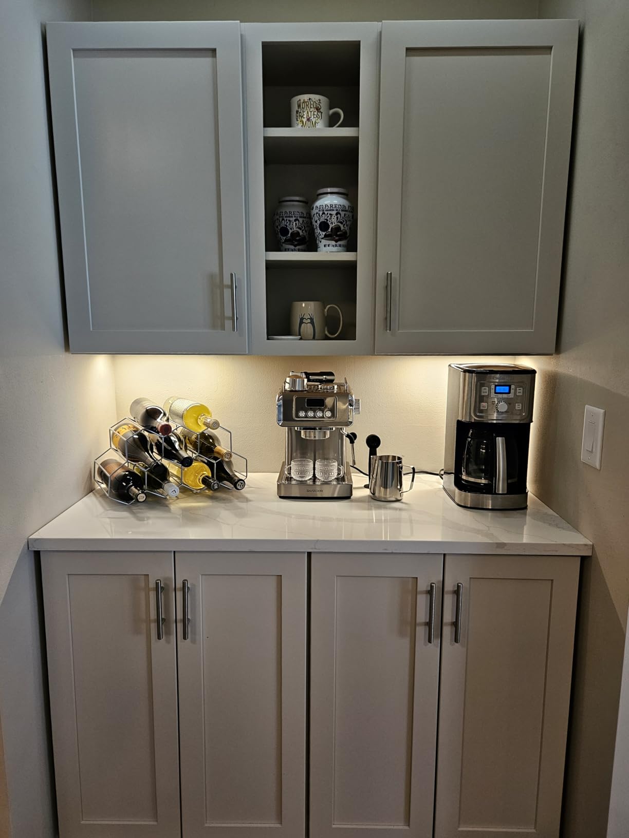 SHARDOR 20 Bar Espresso Machine for Home, Espresso Coffee Maker with Temp Display, Expresso Machine with Steam Milk Frother for Latte & Cappuccino, 60oz Water Reservoir, Stainless Steel, 1350W customer photo 1