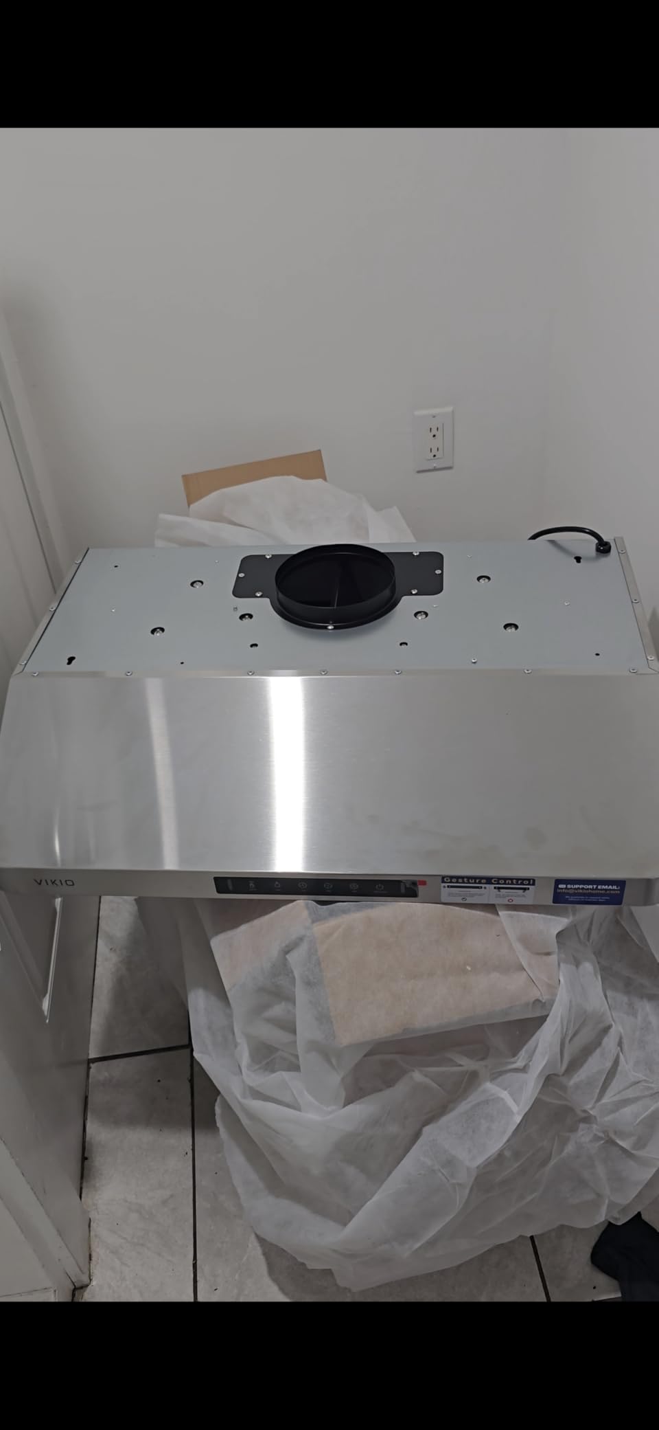 VIKIO HOME Under Cabinet Range Hood 30 Inch, 980CFM Fast Venting Ducted, Kitchen Hood With 3 Speed Gesture Sensing & Touch Control, Stainless Steel Stove Vent Hood With LED Light And 2 Baffle Filters customer photo 2
