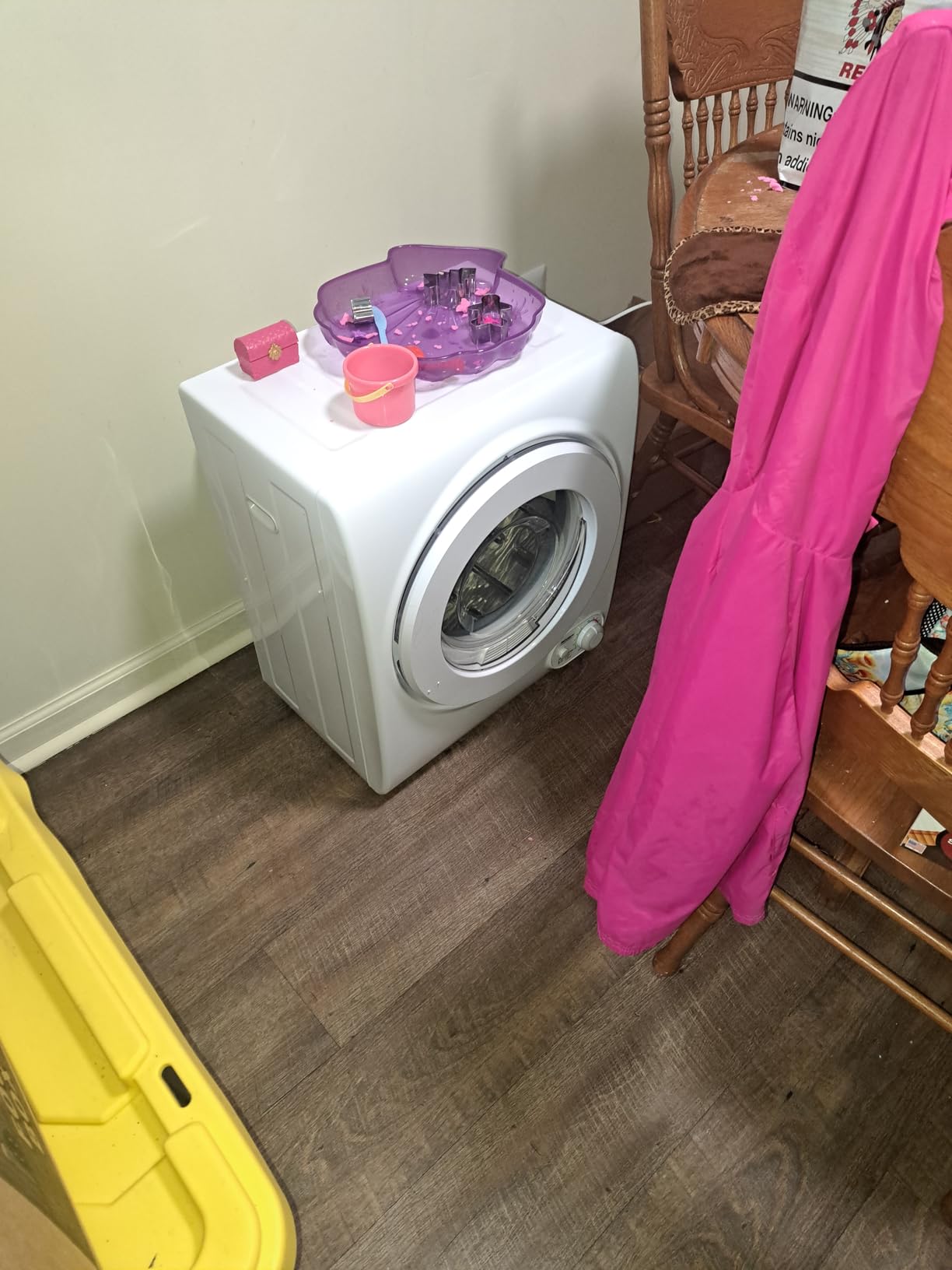 ROVSUN 1.8 Cu.Ft Portable Clothes Dryer, Front Load Dryer Machine, Compact Laundry Dryer with Stainless Steel Tub for Apartment, Home, Dorm (Classic Knob Control) customer photo 1