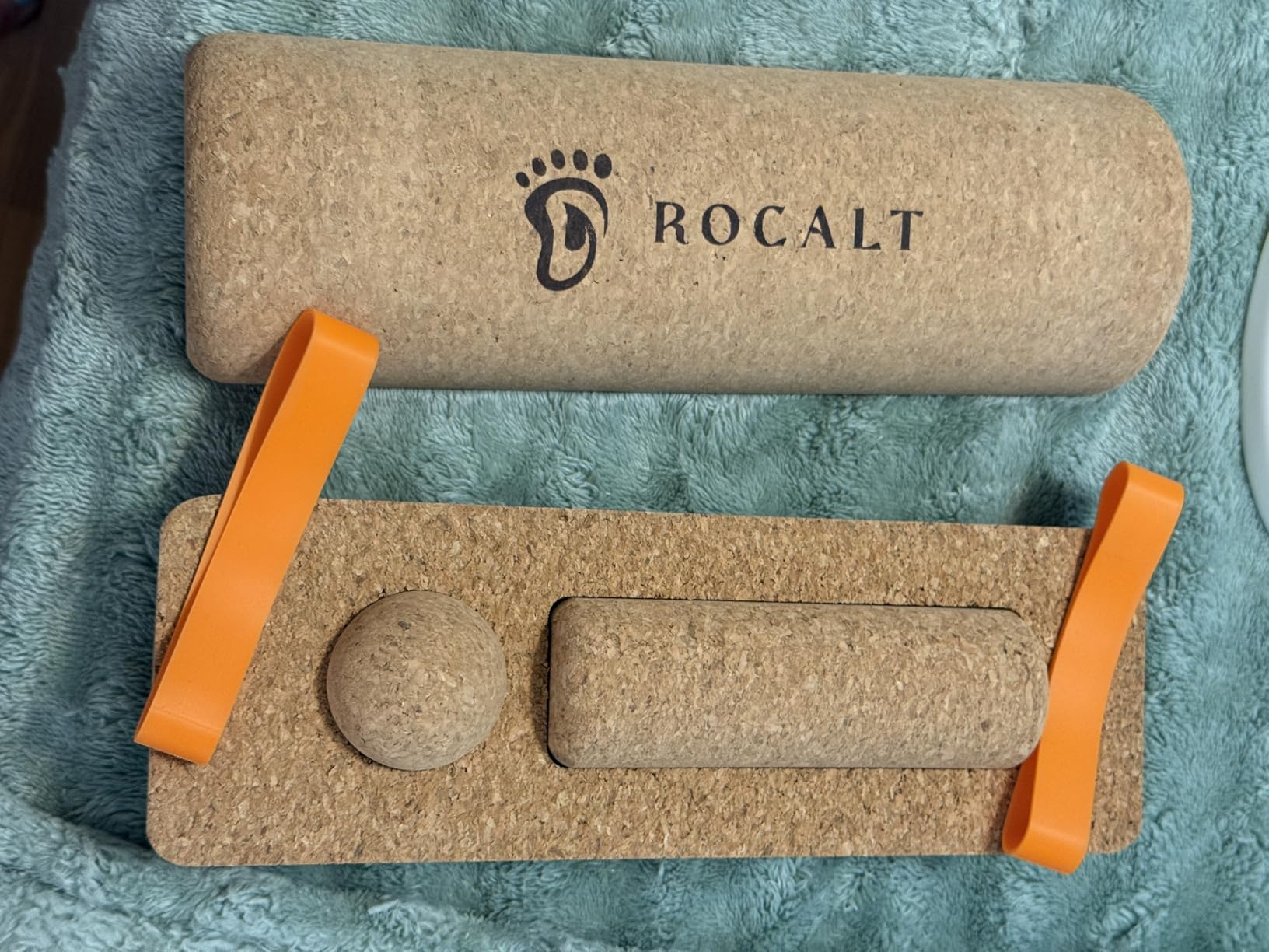 Foot & Ankle Strengthener Kit, 4-in-1 Cork Balance Board Set with Massage Roller, Ball & Toe Resistance Bands, Foot Mobility Trainer for Balance Training, Yoga, Runners & Daily Exercise customer photo 1