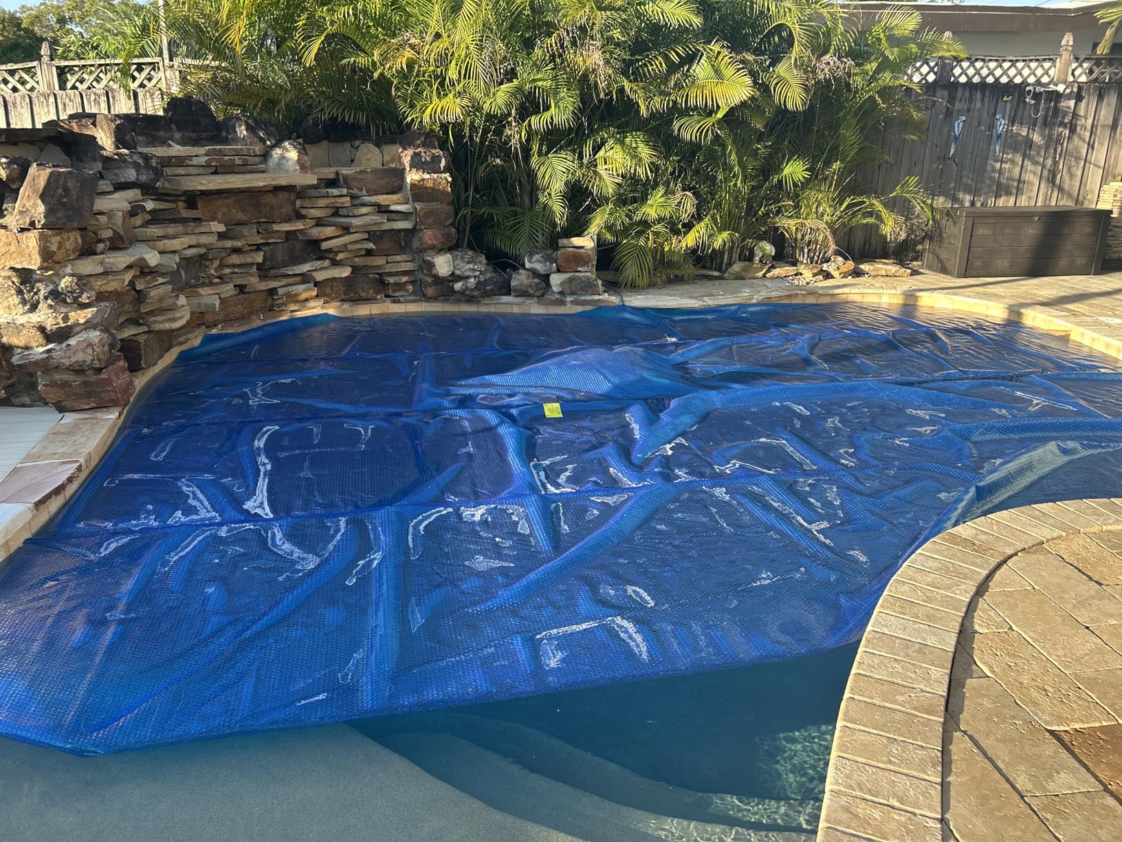 Sun2Solar Solar Pool Cover 16 Mil | 16 x 32 Ft Clear Solar Blanket | Rectangle Swimming Pool Cover | Water Conservation & Debris Protection customer photo 1