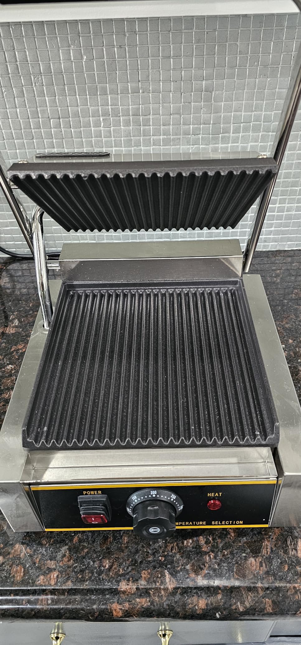 Commercial Panini Press - 1800W Commercial Panini Press Grill w/ 14