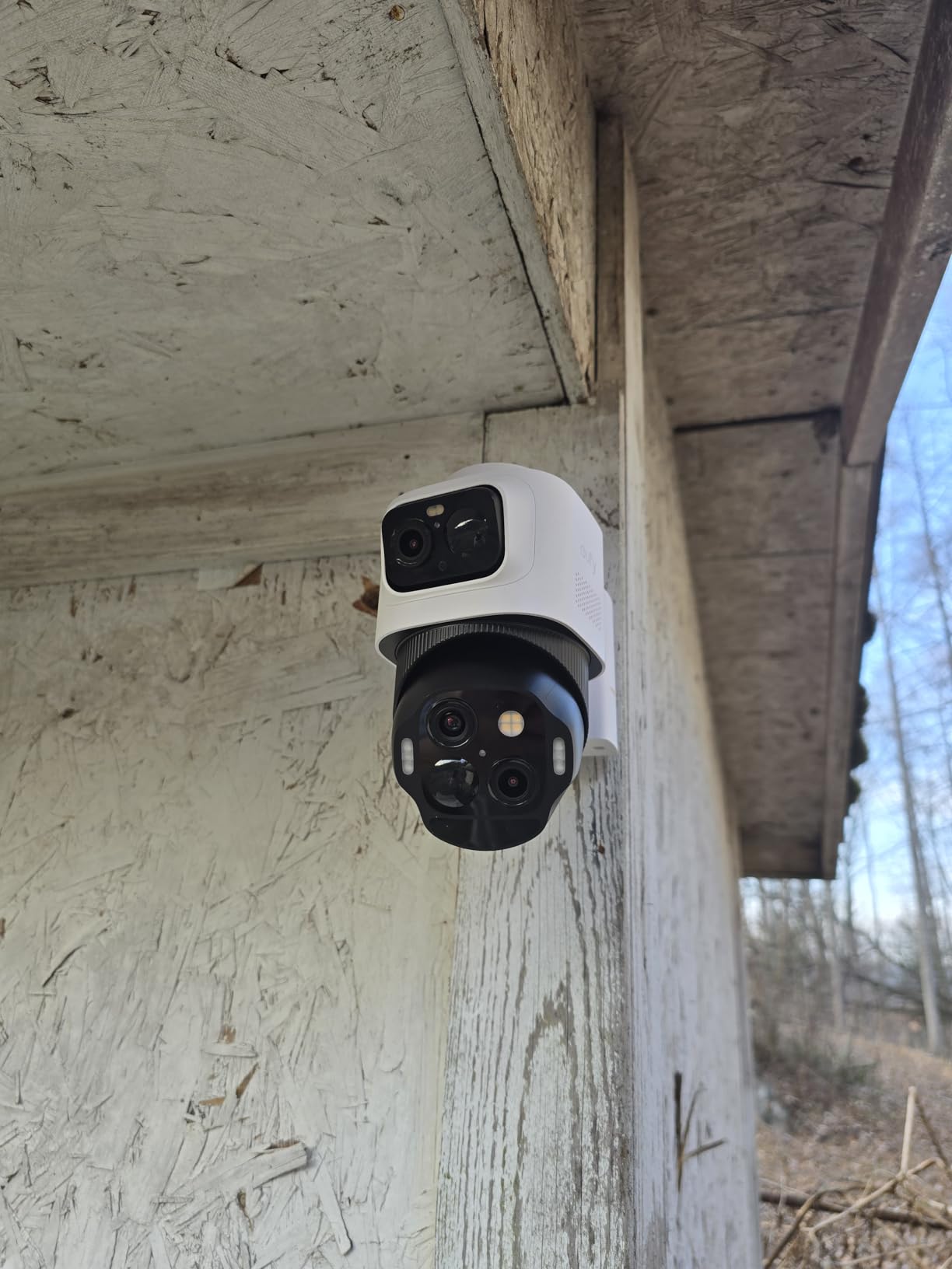 eufyCam S4, 4K Solar Camera Wireless Outdoor, 3-Lens Bullet-PTZ Cam, 360° Coverage, 8X Auto Zoom, AI Recognition, AI Track, Color Night Vision, 0 Monthly Fee, Built-in 32 GB Storage customer photo 1