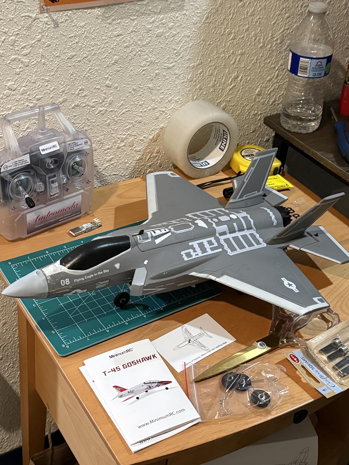 DEERC Z67 RC Plane, 3CH Remote Control Airplane with 6-Axis Gyro, Ready-to-Fly EPP Foam Private Jet Toy with 2 Batteries for Beginners, Kids & Adults customer photo 1