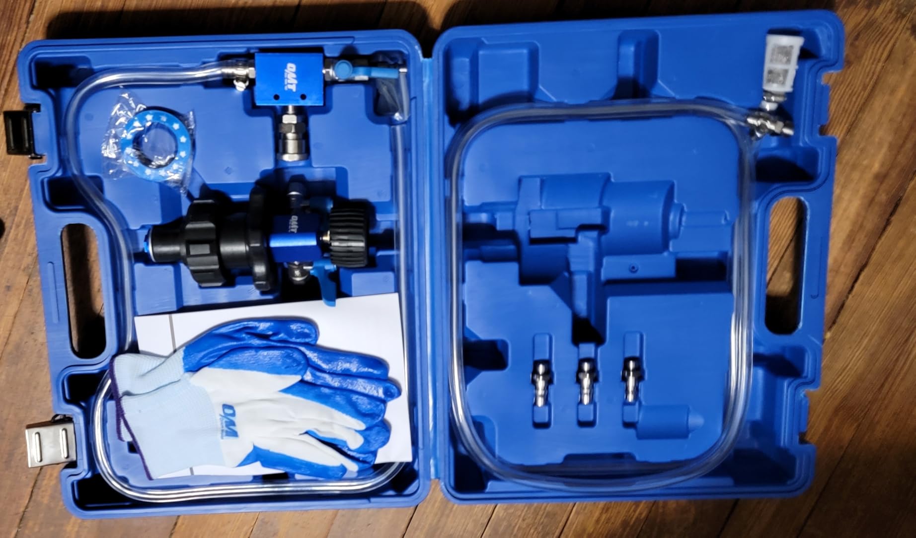 Orion Motor Tech Coolant Vacuum Refill Kit, Cooling System Vacuum Fill Tool with Leak Detector 5 Round Adapters 1 Conical Adapter, Radiator Coolant Fill Kit with Dual-Movement Gauge for Vacuum Leak customer photo 2