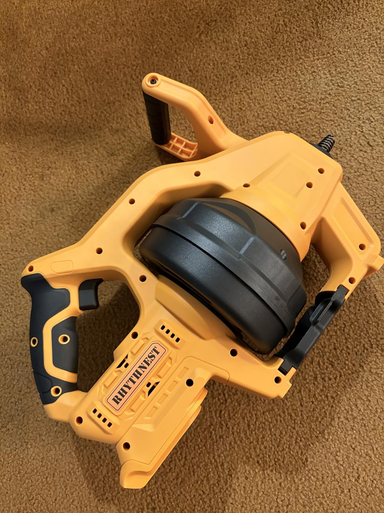 Cordless Drain Auger Compatible with Dewalt 20V Battery, 24 FT Replaceable Auto-Feed Plumbing Drain Snake That Clear Clogs in 3/4''-3