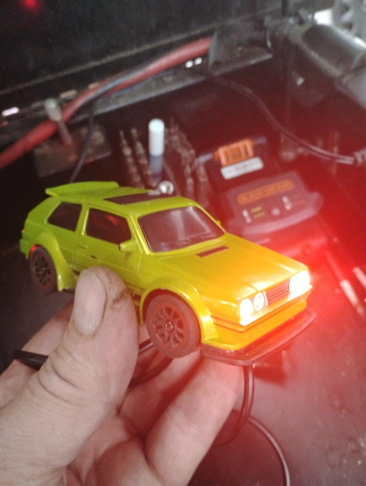 1/43 Mini RC Drift Car with Gyroscope, 4WD Full Proportional RC Car, 2.4GHZ Hobby Grade Remote Control Cars, RTR Model Vehicle, 20+KM/H High Speed for Hobbyists Kids Adults (Lime Green) customer photo 1