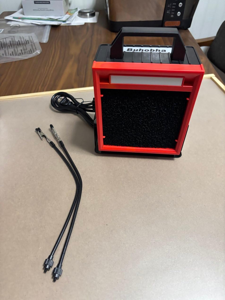 Solder Fume Extractor with LED Light & 2 Helping Hands, Solder Fan with Adjustable Angle Bracket, Smoke Absorber Suitable for Soldering, Diy and More customer photo 1