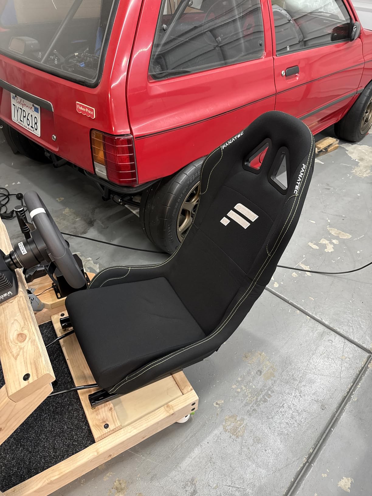 FANATEC Sim Racing CSL Cockpit Seat - Lightweight and Durable, Designed for CSL Cockpit, Breathable Cushioned Fabric - Black customer photo 1