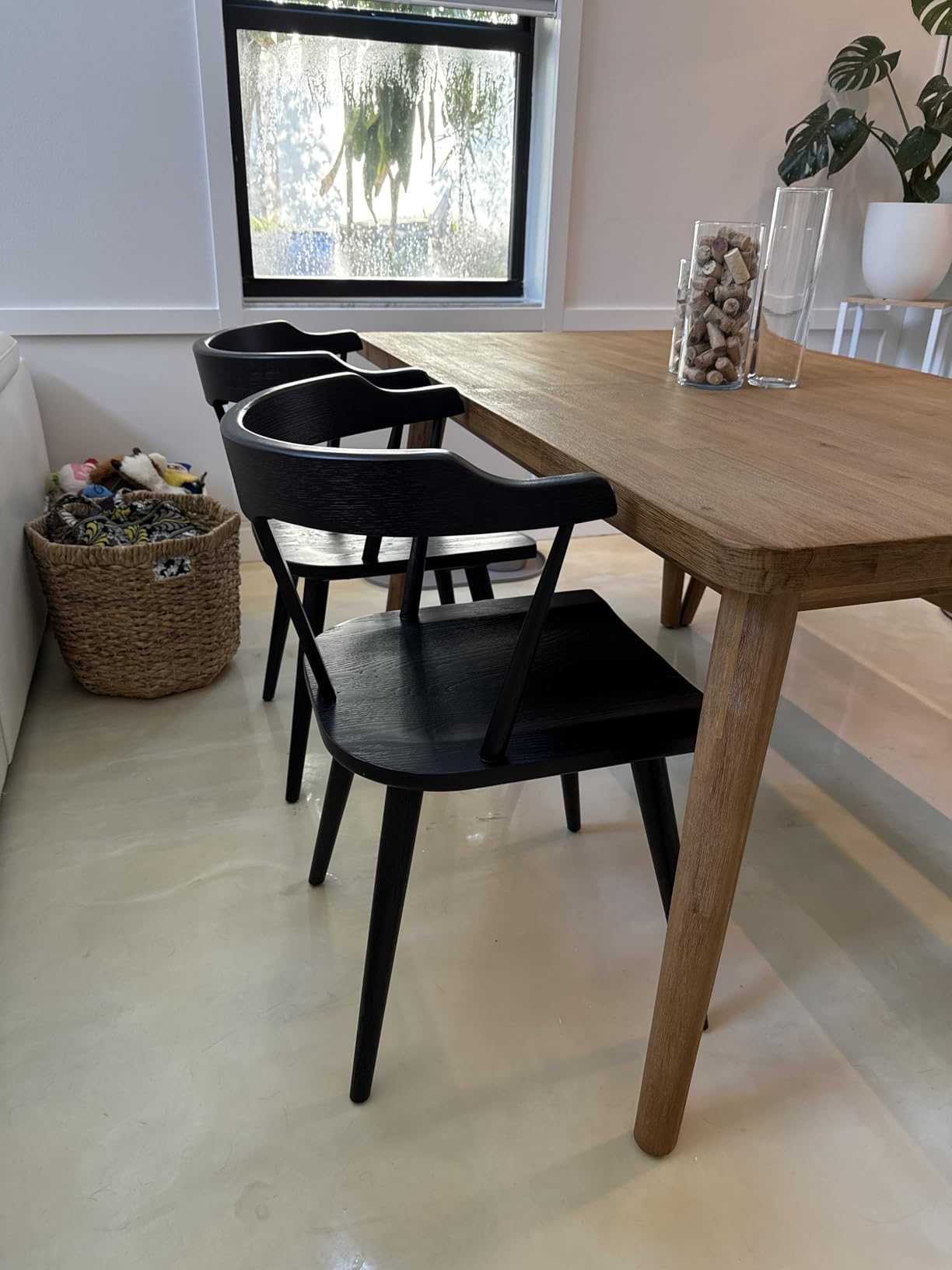 Poly & BARK Mid Century Modern Enzo Dining Chair Solid Oak Wood Set of 2 customer photo 2