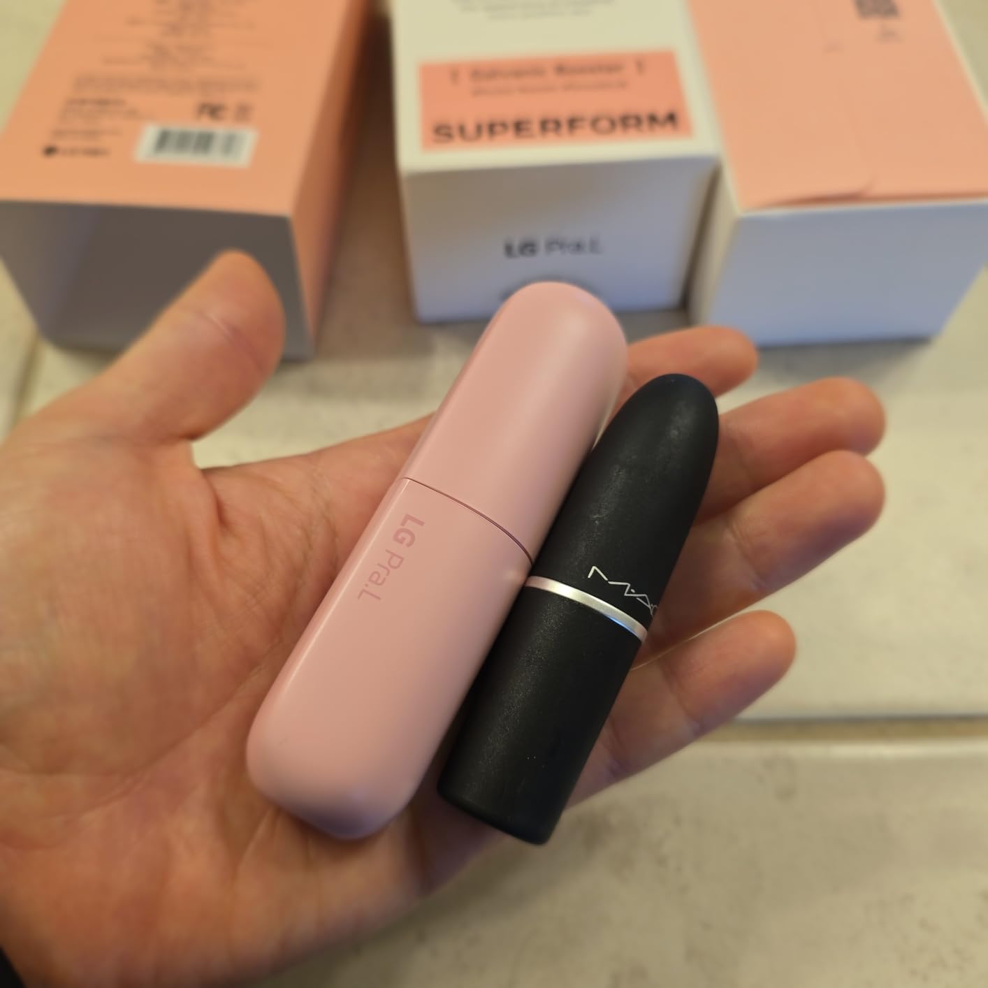 LG Pra.L Superform Galvanic Booster Mystic White, 1min booster for ageless skin, anti-aging, Korean skincare, Glow on the go, Serum booster device, Glass Skin, Glow Booster, Gift customer photo 1
