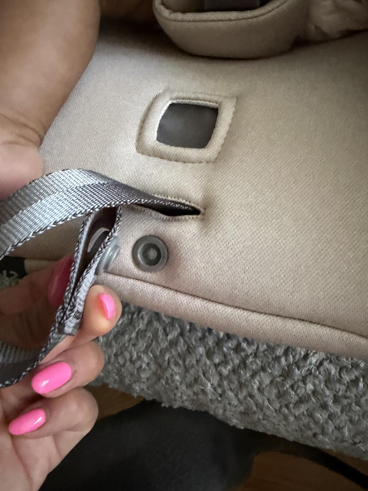 Maxi-Cosi Aria V2 Lightweight Infant Car Seat - Load Leg + Anti-Rebound Panel - Callum (Stone Blue) customer photo 2