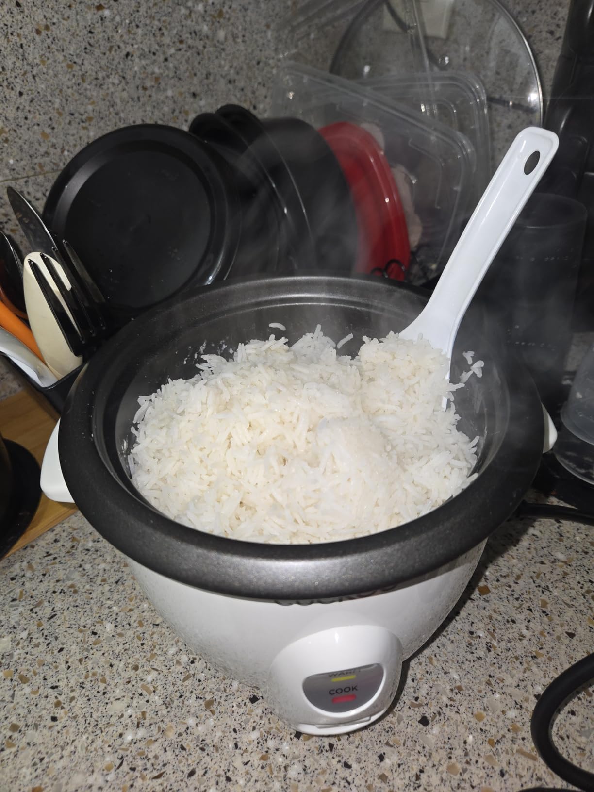 Cuckoo One Touch Rice Cooker 12-Cup Cooked, Small Rice Cooker & Warmer with Steamer Tray, Versatile Grain Cooker, Soup Maker, Auto Keep Warm, 6-Cup Uncooked, White (CR-0601C) customer photo 1