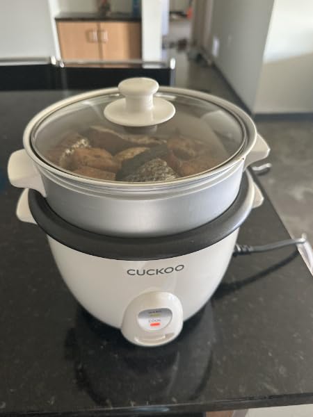 Cuckoo One Touch Rice Cooker 12-Cup Cooked, Small Rice Cooker & Warmer with Steamer Tray, Versatile Grain Cooker, Soup Maker, Auto Keep Warm, 6-Cup Uncooked, White (CR-0601C) customer photo 2