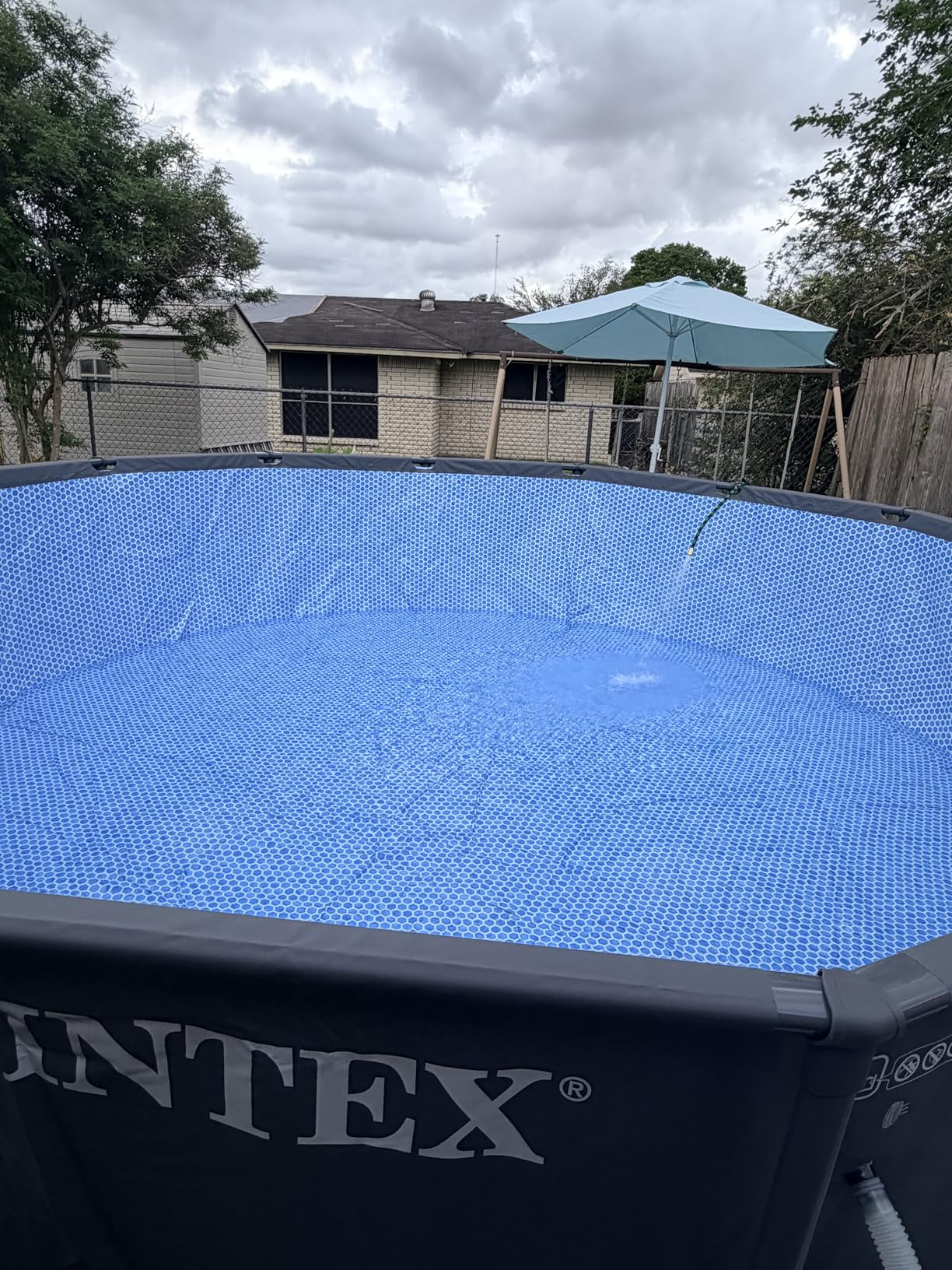 Intex 26309MZ 14ft x 42in Ultra XTR Frame Deluxe Above Ground Swimming Pool Set with 925 GPH Sand Filter Pump, Removable Ladder, Ground Cloth, Pool Cover, SuperTough, Puncture and Rust Resistant customer photo 1