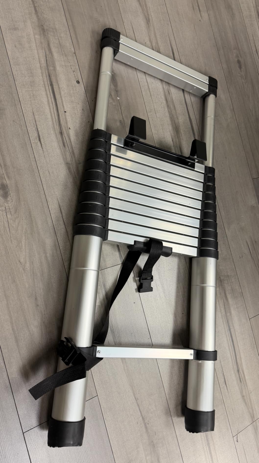 Telescoping Ladder 12.5FT Compatible with Lippert On-The-Go - Premium Aluminum Extension Ladder with Stabilizers, Lightweight & Collapsible Ladder for RV Outdoor Campers Motorhomes (TLE125SV) customer photo 2
