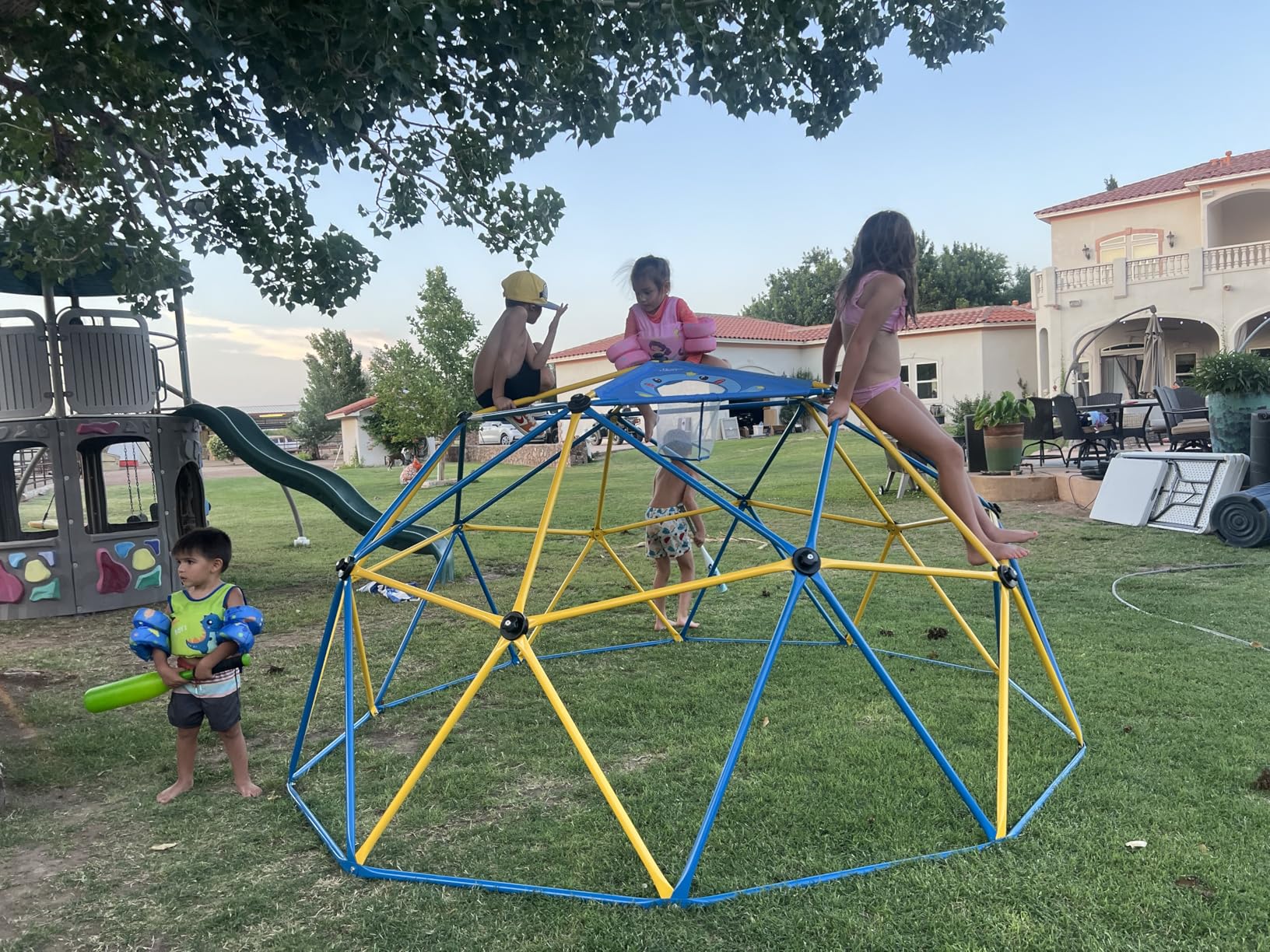 Zupapa Monkey Bars Climbing Dome with Hammock - Sturdy & Portable Jungle Gym with Hammock for Kids, Backyard Playset for Toddlers, Active Outdoor Fun for Kids, Lightweight & Easy Assembly customer photo 2