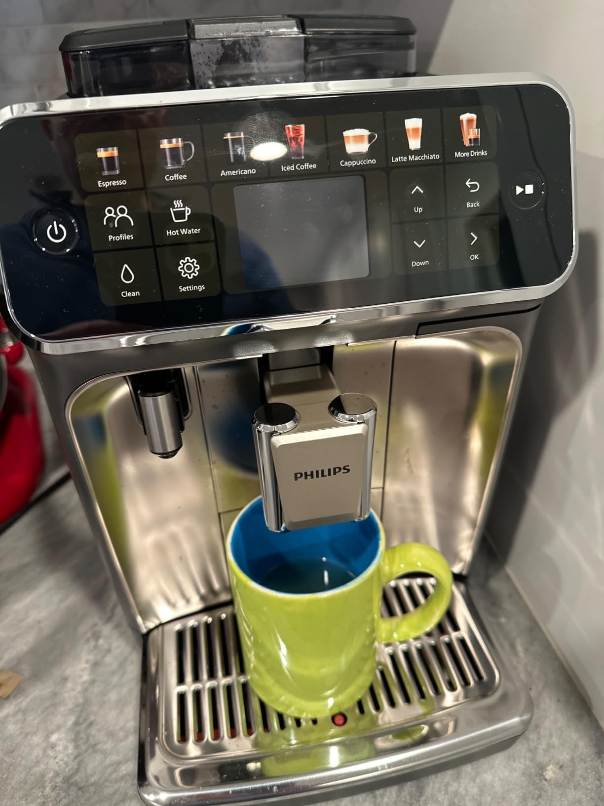 Philips 4400 Series Fully Automatic Espresso Machine - 12 Hot & Iced Coffees, Quick-to-Clean LatteGo Milk System, SilentBrew, QuickStart, Ceramic Grinder, Black Chrome (EP4447/90) customer photo 2