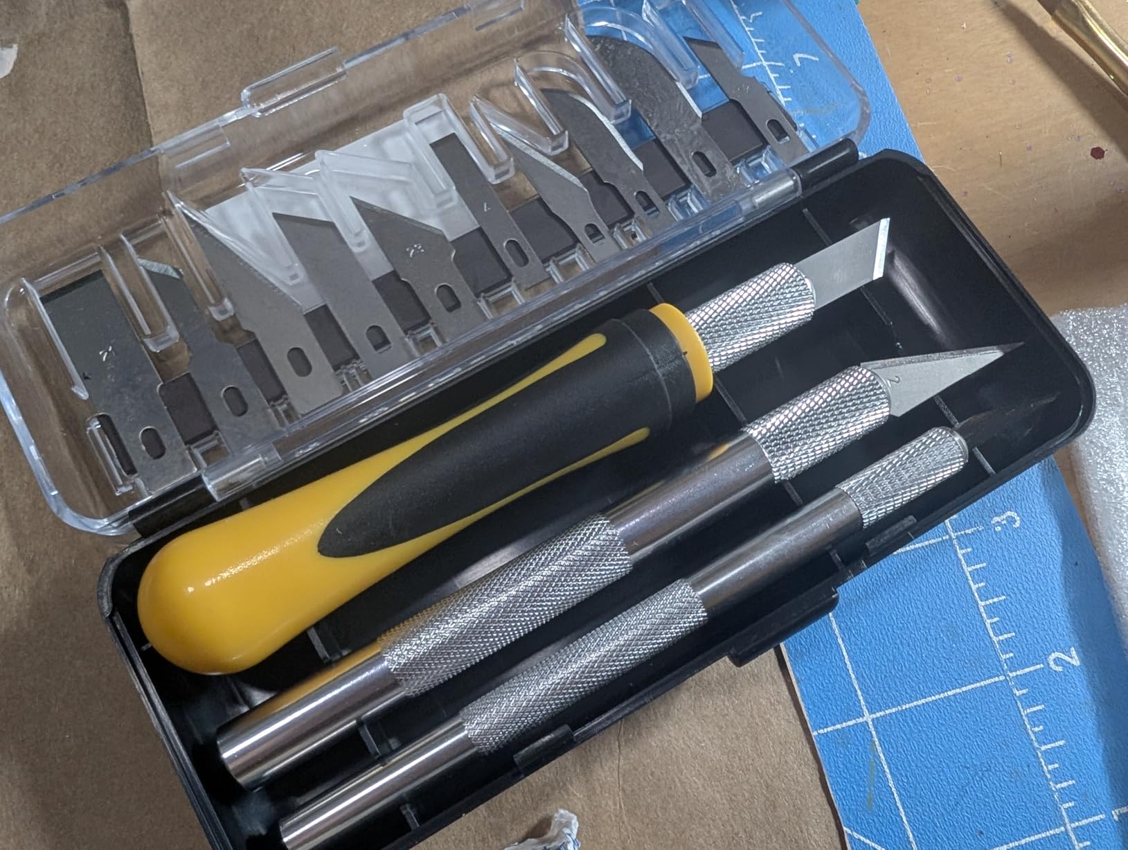 Exacto Knife Set, 16-Piece Hobby Knife & Precision Knife Set, 3-Piece Craft Knife Set with 10-Piece Exacto Blades Sets for Crafting, Modeling, Pumpkin Carving, DIY Art Knife Cutting Tools customer photo 1