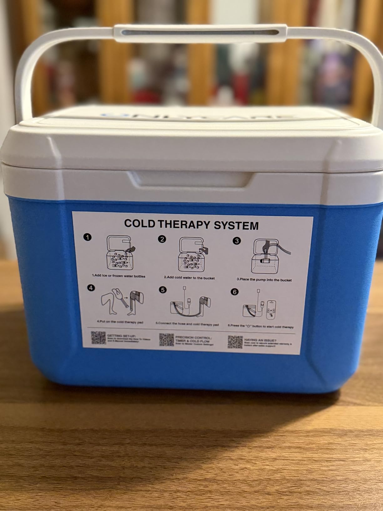 ONLYCARE Ice Machine for Knee After Surgery, Portable Cold Therapy Machine, Program Timer Knee Ice Cryotherapy Machine with Quiet Pump, Cold Compress Pad for Ankle, Arm Joints, Sports Injuries customer photo 2