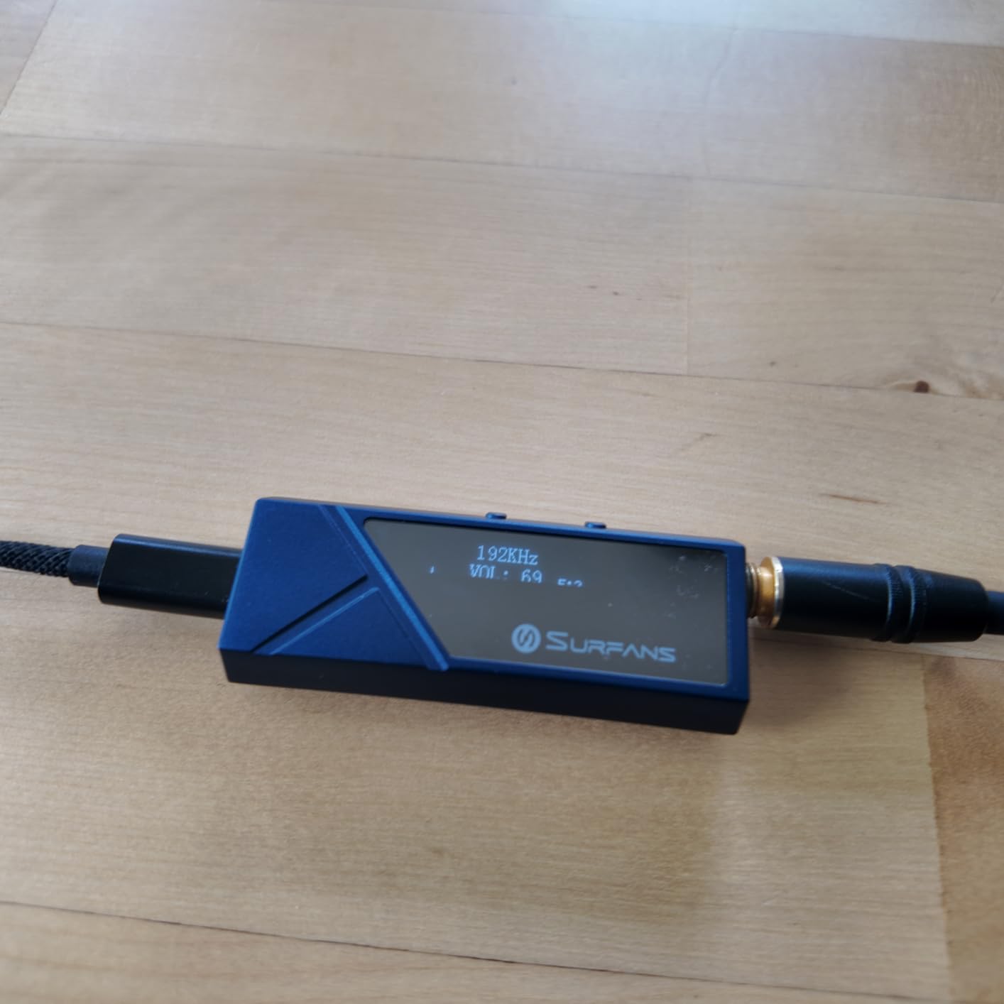 Surfans X10 Portable DAC Headphone Amplifier, USB-C DAC Dongle with 3.5mm & 4.4mm Balanced Outputs, Up to 522mW, ES9028Q2M Hi-Res Audio Adapter for IEMs/Headphones, iPhone/Android,PC/Mac customer photo 1