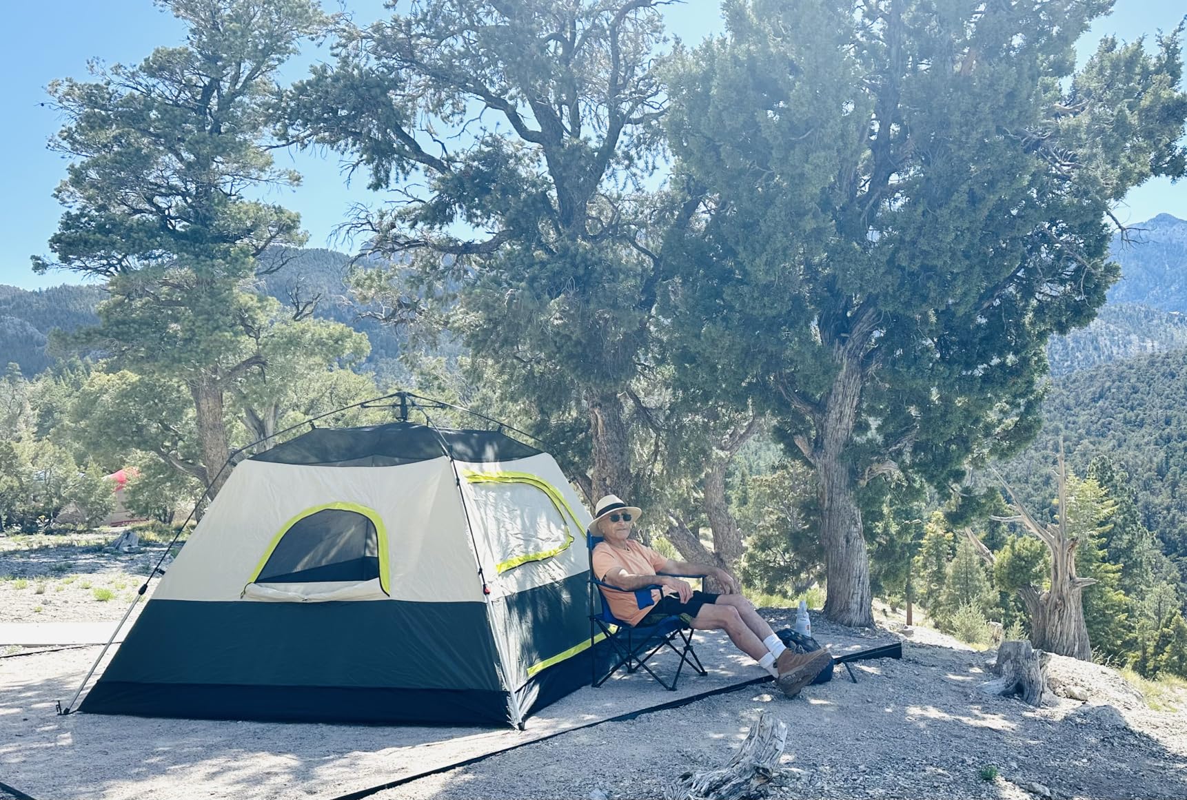 Camping Tent 2/3/4 Person Instant Pop Up Tents for Camping - 40s Automatic Easy Setup Tent with Rainfly, Double-Layer Waterproof & Windproof Instant Tents with Welcome Mat for Camping & Hiking customer photo 1