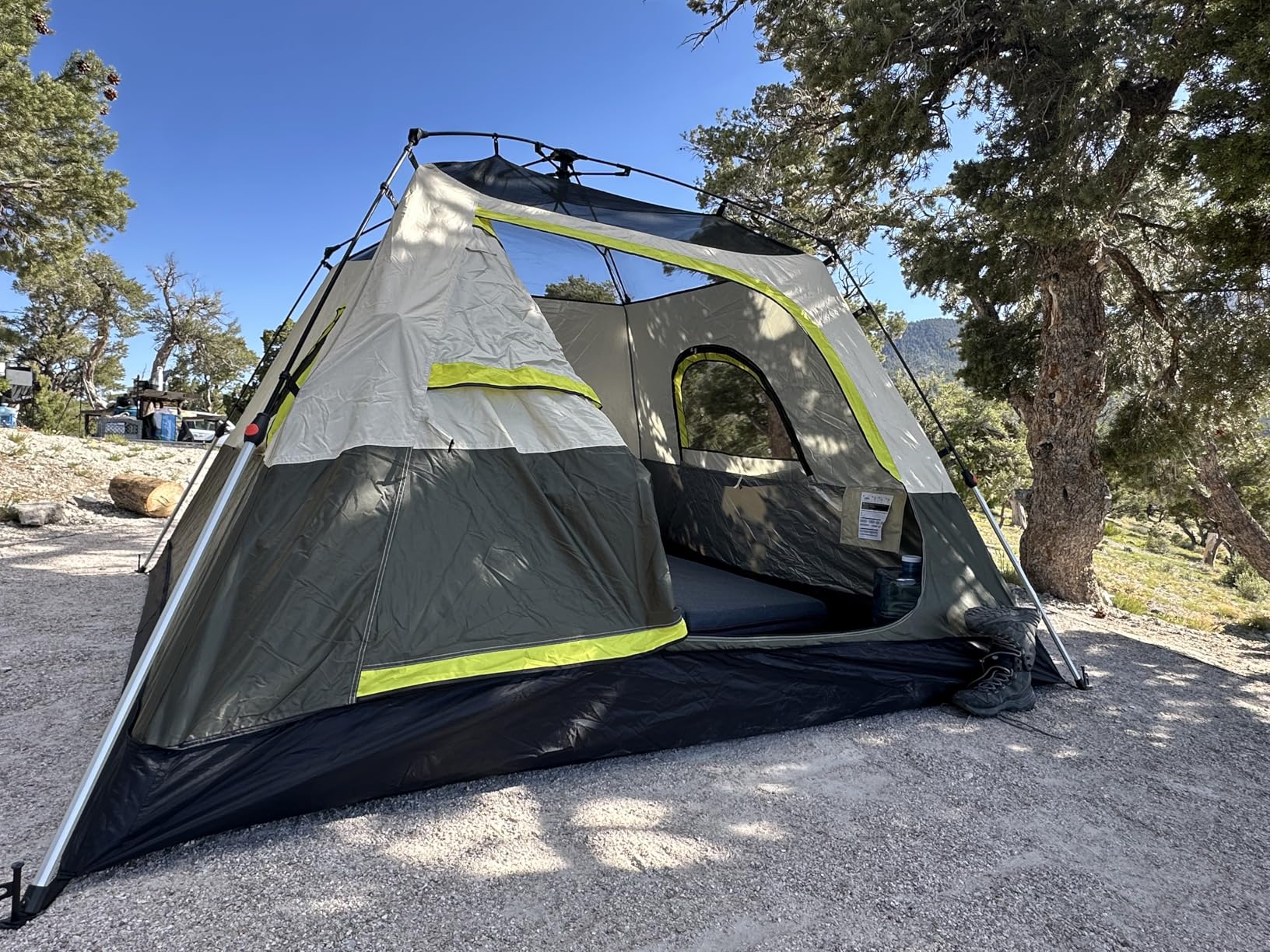 Camping Tent 2/3/4 Person Instant Pop Up Tents for Camping - 40s Automatic Easy Setup Tent with Rainfly, Double-Layer Waterproof & Windproof Instant Tents with Welcome Mat for Camping & Hiking customer photo 2