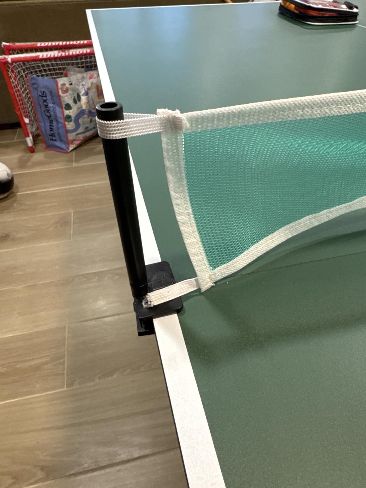 Hathaway 9 ft Quick Set Table Tennis Conversion Top - Regulation Sized, Foldable, Durable Engineered Surface, Protection Pads - Indoor Ping Pong Table Topper for Pool Table w/Net & Posts customer photo 2